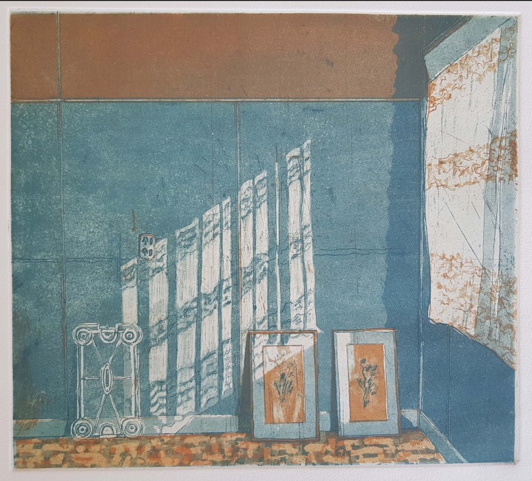 The Lace Curtain (etching)