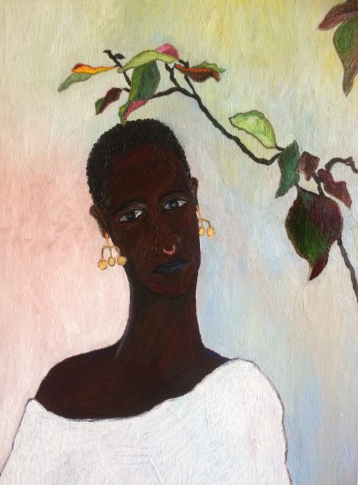 Woman With Yellow Earrings