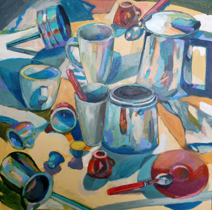 Studio Still Life with Coffee Implements I