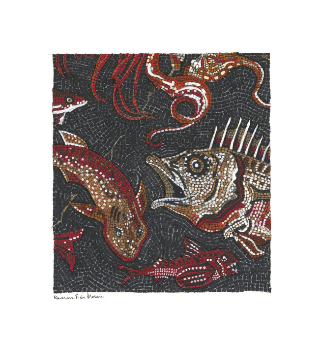Roman Fish Mosaic