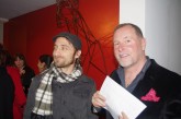 Guido Maestri & Dominic at Harrie's opening.